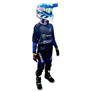 CONJUNTO ENDURO/CROSS/ATV INFANTIL SHARK MX YAMAHA SEMAKIN DIDEPAN