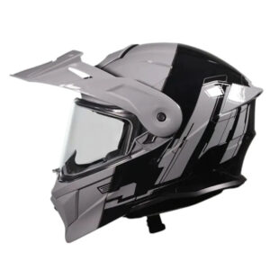 CASCO ADVENTURE REBATIBLE ORIGINE CYBOR GRIS /NEGRO GLOSS