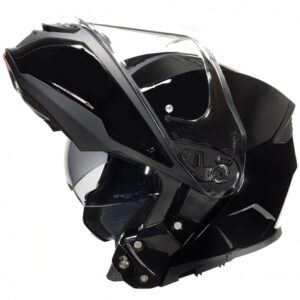 CASCO REBATIBLE SMK GULLWIN NEGRO BRILLO