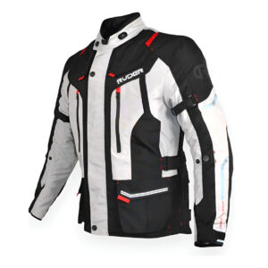 CAMPERA TOURING RUDER MAGNUS 4 ESTACIONES NEGRO/TIZA/ROJO