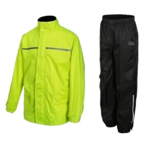 TRAJE DE LLUVIA MOTO MOORE C20 RAIN TWILL NEGRO/FLUO