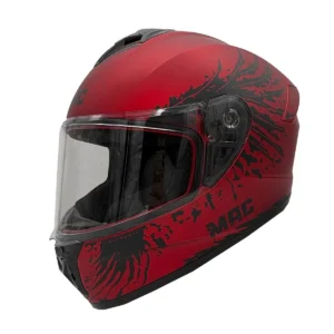 CASCO INTEGRAL MAC 801 STARTER  FENIX ROJO/NEGRO/MATE