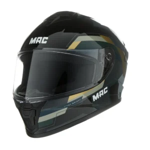 CASCO INTEGRAL MAC 801 STARTER  222 NEGRO/GRIS/BRILLO