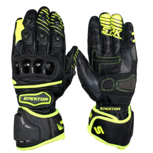 GUANTES PISTA LARGO INVIERNO SPEKTOR GP-R NEGRO/AMARILLO FLUO